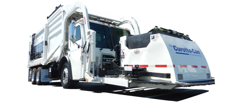 Automated Front Load Garbage Truck Photo